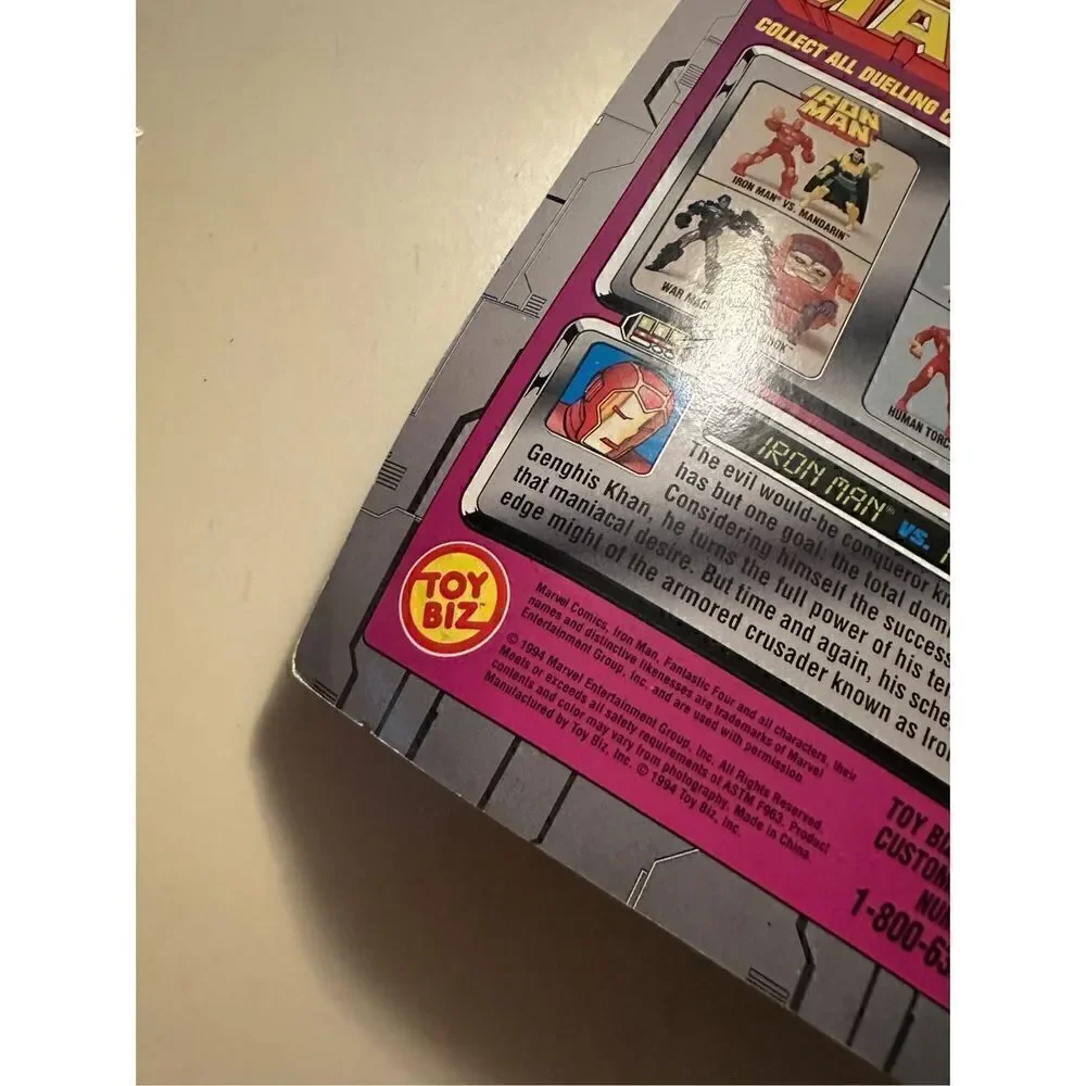 Vintage 94 Toy Biz Marvel Iron Man Mandarin Action Figure Open Package Die Cast